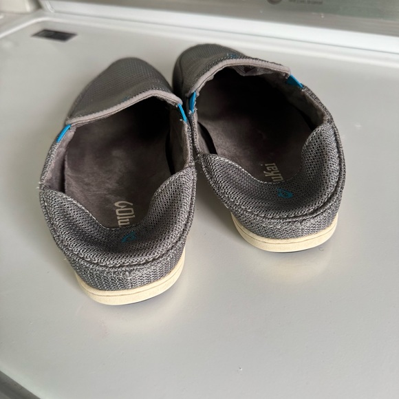 OluKai Nohea Mesh Boy's Supportive Slip On Hybrid Loafer Shoes Youth 5 Grey - Picture 3 of 11